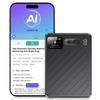 AI Voice Recorder, Note Taking Device, Transcribe & Summarize, Voice Recorder With Display, App Control, Supports 132+ Languages, 100H, 64GB, Magnetic Audio Recorder for Lectures Meetings Calls, Black view 1