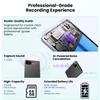 AI Voice Recorder, Note Taking Device, Transcribe & Summarize, Voice Recorder With Display, App Control, Supports 132+ Languages, 100H, 64GB, Magnetic Audio Recorder for Lectures Meetings Calls, Black view 3