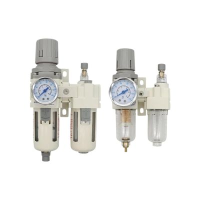 1pcs AC2010-02 AC3010-03 AC4010-04 Pneumatic Pressure Regulator Oil Water Separator Manual Drainage Compressor Air Filter Moisture(AC3010-03 SMPM30,Automatic Drainage)