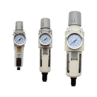 1PCS AW2000-02 AW3000-03 AW4000-04 Compressor Air Filter Controller Oil Seperator Filters Air Pressure Regulator(AW2000-02 EU(SMPM20),Automatic Drainage)
