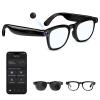 AI Smart Glasses with Camera, 164 Languages Real-Time Translation & ChatGPT/DeepSeek R1, Bluetooth 5.3 Camera Glasses, 12MP Video Recording, HiFi Stereo, IP67 Waterproof, for Travel/Office/Driving view 2