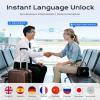 AI Smart Glasses with Camera, 164 Languages Real-Time Translation & ChatGPT/DeepSeek R1, Bluetooth 5.3 Camera Glasses, 12MP Video Recording, HiFi Stereo, IP67 Waterproof, for Travel/Office/Driving view 4
