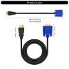 1080P HDTV to VGA Adapter Converters Output Computer Connector Dongle for Laptop PC Monitor Projector HDTV Male to VGA Male view 3