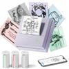TYPONOS Sticker Printer, PM290 Mini Printer, Bluetooth Sticker Maker Machine with 3 Rolls Paper, Portable Print Pod for Study Notes, Journal, Lists, Pictures, DIY Gifts for School Office Home, Purple view 1