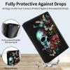 Case for 6" Kindle (11th Generation 2024-2022 Release), Slim Lightweight PU Leather Cover with Auto Sleep/Wake & Multi-Angle Stand Anti-Drop Case for Kindle 11th/12th Gen, Butterfly Rose Skull view 3