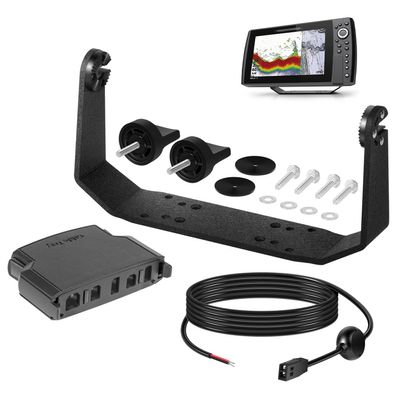 740149-1 Gimbal Mount and 740184-1 Cable Collector Tray and 720057-1 Power Cord Cable Fit for All Humminbird Helix 8/9/10 Models