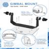 740149-1 Gimbal Mount and 740184-1 Cable Collector Tray and 720057-1 Power Cord Cable Fit for All Humminbird Helix 8/9/10 Models view 3