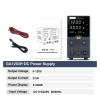 Laboratory Power Supplies DC Power Supply, 30V 5A 10A with 4-Digit LED Display, 5V/2A USB Charging Port Display(GA1203H 120V 3A) view 2
