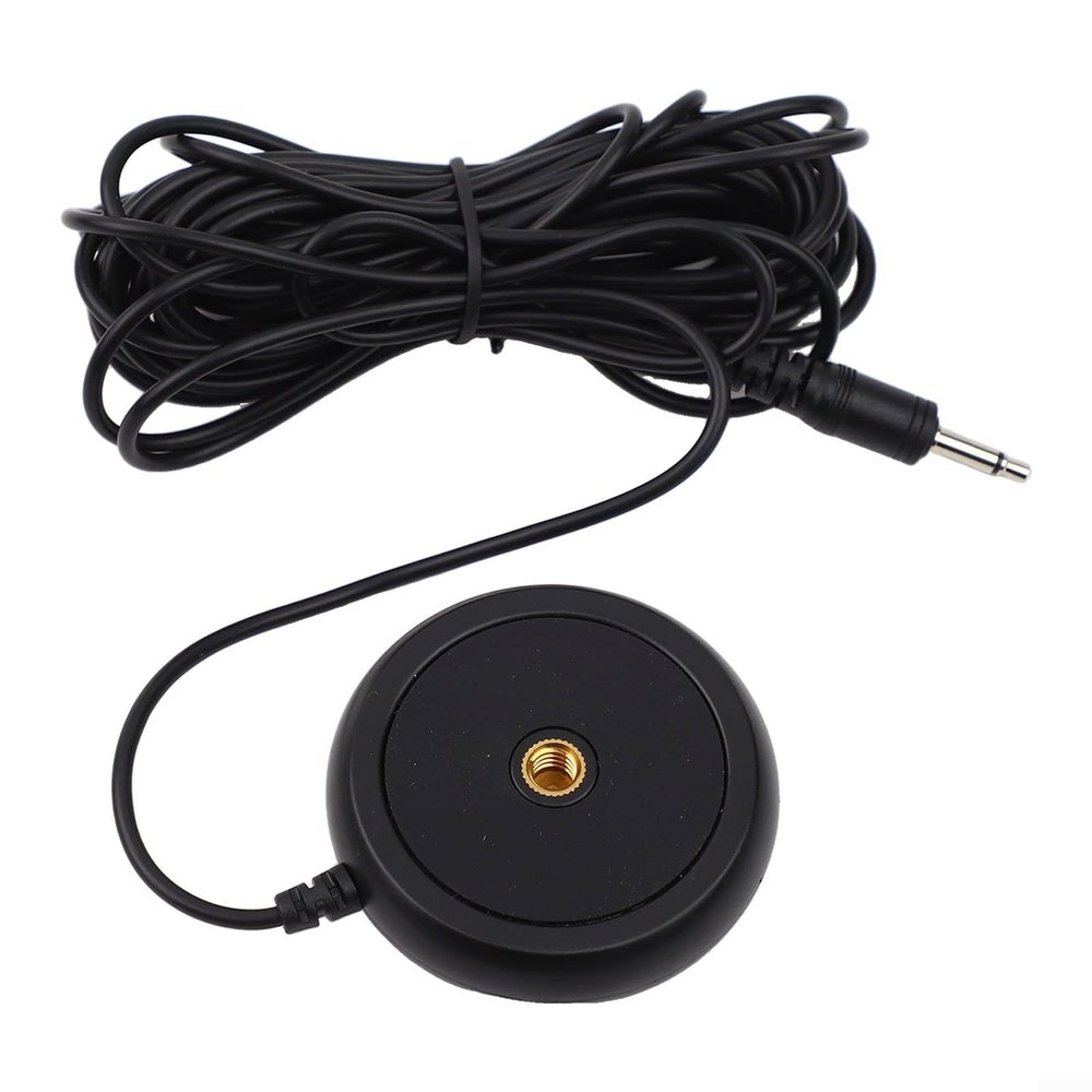 3.5mm Calibration Microphone For Audio Video Receiver Home Theater Systems, Desktop Measurement Mic For Speaker Output Levels, Compatible With 150 Receiver Models