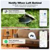 Eelexa Smart Tag Tracker, Dual System(Both iOS&Android) Air Tracker Tag, Compatible with Apple Find My or Google Find Hub Smart Keys Finder Item Locator with Waterproof&Light (Black-2Pack) view 2