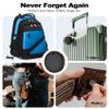 Eelexa Smart Tag Tracker, Dual System(Both iOS&Android) Air Tracker Tag, Compatible with Apple Find My or Google Find Hub Smart Keys Finder Item Locator with Waterproof&Light (Black-2Pack) view 3