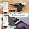Eelexa Smart Tag Tracker, Dual System(Both iOS&Android) Air Tracker Tag, Compatible with Apple Find My or Google Find Hub Smart Keys Finder Item Locator with Waterproof&Light (Black-2Pack) view 4