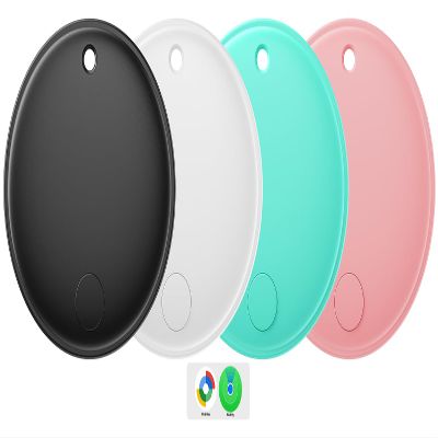 Eelexa Dual Platform (for iOS and Android) Smart Tag Tracker, 4 Pack Dual System Air Tracker Tag Compatible with Apple Find My or Google Find Hub APP, Keys Finder, Item Locator with Waterproof&Light