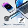 DIGIERA 1TB Magnetic Portable SSD, USB-C 3.2 Gen 2x2 External Solid State Drives w/Speeds Up to 2000MB/s, Compact & Durable, Compatible with iPhone 15/16 Series and Other USB-C Devices, Diamond Black view 4