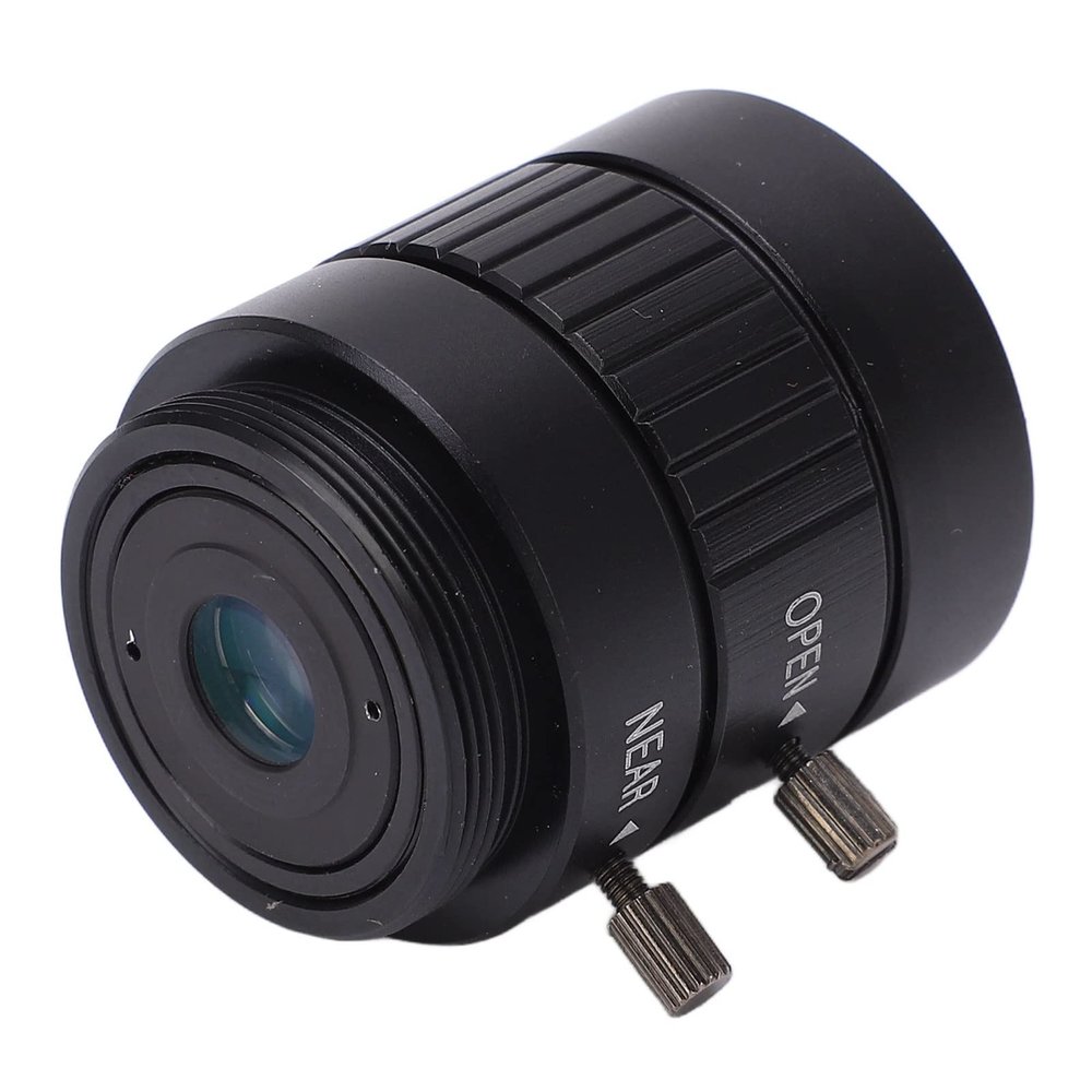 CS Mount Lens - 6mm Focal Length, Professional 63 Degree Field of View, Manual Focus & Adjustable Aperture, Durable Aluminum Alloy, Security Camera Compatible