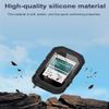 Case Cover for for Garmin Edge MTB GPS Bike Computer - Silicone Case with 2 pcs Tempered Glass Screen Protector,Anti-Scratch &Shockproof &Transparent, High Definition Full Coverage (Black) view 4