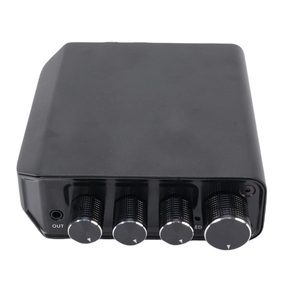 Drfeify Digital Amplifier, 50W, Supports BT USB 3.5 Mm AUX Input & Output, Equipped with Supply Adapter (US Plug)