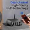 Drfeify Digital Amplifier, 50W, Supports BT USB 3.5 Mm AUX Input & Output, Equipped with Supply Adapter (US Plug) view 3