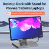 Aluminum Stand with 9-in-1 Type C Dock,100W PD,4K HDMI, Foldable for iPad Pro/Air, All-in-One Docking Station & Adjustable Holder, USB 3.0/Ethernet/SD Reader view 3