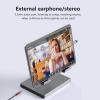 Aluminum Stand with 9-in-1 Type C Dock,100W PD,4K HDMI, Foldable for iPad Pro/Air, All-in-One Docking Station & Adjustable Holder, USB 3.0/Ethernet/SD Reader view 4