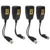 AMAKO 4PCS HD Video Balun Set for CCTV, CVI TVI AHD CVBS, 12V 48V, Thunder Transient Current Protection, ABS Housing Security System Accessories view 1