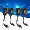 AMAKO 4PCS HD Video Balun Set for CCTV, CVI TVI AHD CVBS, 12V 48V, Thunder Transient Current Protection, ABS Housing Security System Accessories view 3
