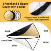 24/32/43/52in Light Reflectors for Photography with 5 in 1 Light Diffuser Panel &Bag,Photography Reflector Ideal for Content Creator Essentials&Photographer in Silver,Gold,White and Black view 3