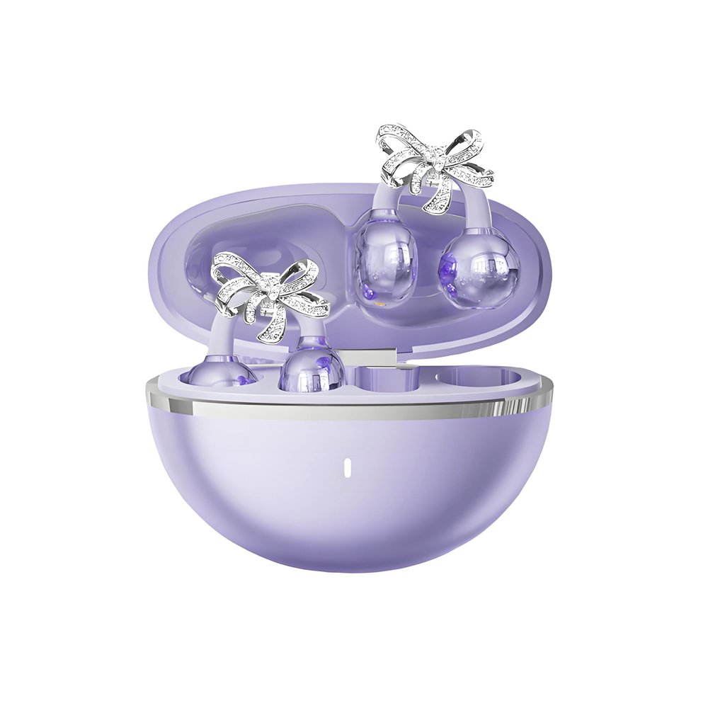 BEVCEFCC Clip-On Wireless Bluetooth Earbuds with Stylish Earrings Design