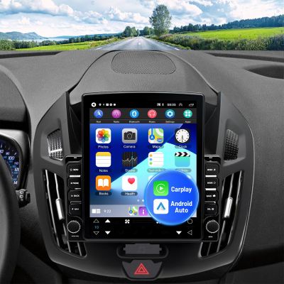 2+64GB Car Radio Stereo for Ford Transit Connect 2014-2018, 9 Inch Android 13 Touch Screen Car Radio with Carplay Android Auto, GPS FM WiFi Bluetooth Backup Camera