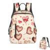 Hand painted heart Travel Laptop Backpack Lightweight Computer Bag Rucksack Waterproof Casual Hiking Daypack view 1