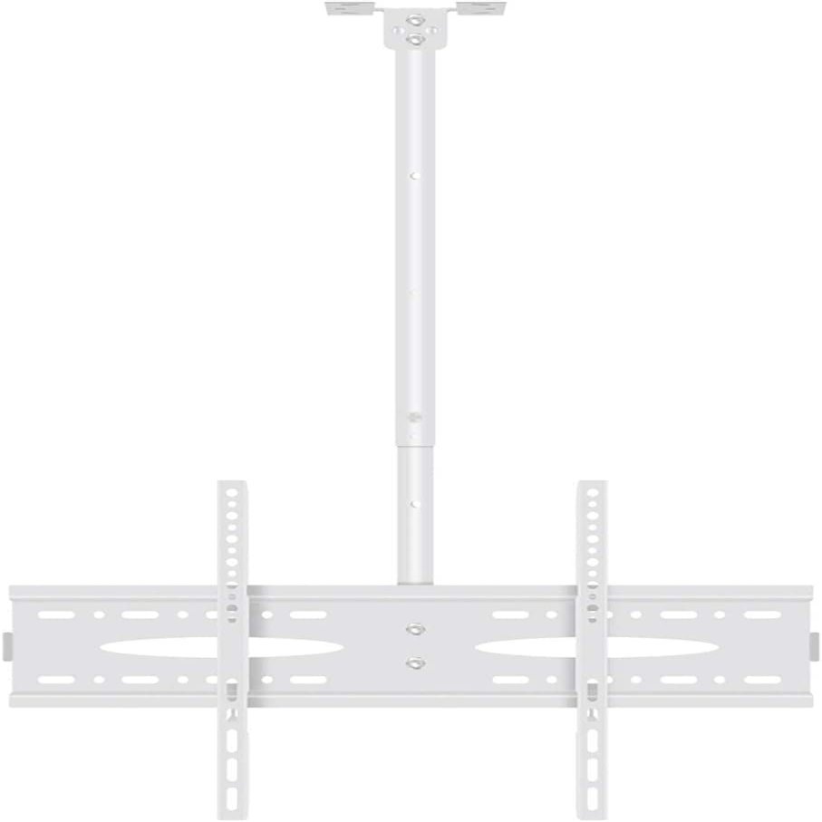 WQPMRMG TV Stand TV Unit, TV Ceiling Mount Adjustable Bracket, Fits Most LED Flat Screen, 40 to 60 Inch, Up to 50kg, VESA 400x600mm, White TV Mount TV Stand