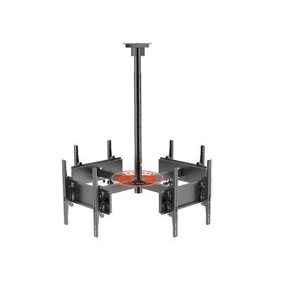 4 Sides Ceiling TV Mount Bracket - Tv Wall Mount, 360 Rotating Telescopic TV LIF, Height Adjustment TV Hanger, 4 Movement Flat/Curved Screen Bracket, Hanging R,32-50 inches TVs