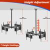 4 Sides Ceiling TV Mount Bracket - Tv Wall Mount, 360 Rotating Telescopic TV LIF, Height Adjustment TV Hanger, 4 Movement Flat/Curved Screen Bracket, Hanging R,32-50 inches TVs view 3