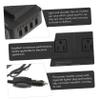 ABOOFAN Car Power Inverter to Vehicle Adapter with US Socket Compact Automotive Converter for Charging Phones Laptops Cameras and Small Appliances The Go view 4