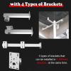 CHZDPP Universal Security Camera Pole for Dome/P-T-Z/C-C-T-V Cameras, Ground Mount Surveillance Column for Street/Airports/Factory/Residential Areas, with Installation Accessories(98.4in (2.5m)) view 3