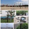 CHZDPP Universal Security Camera Pole for Dome/P-T-Z/C-C-T-V Cameras, Ground Mount Surveillance Column for Street/Airports/Factory/Residential Areas, with Installation Accessories(217in (5.5m)) view 2
