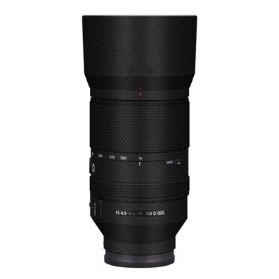 Lens Skin Vinyl Wrap Film Camera Protective Sticker for Sony FE 70-300mm F4.5-5.6 Photography Accessories 70-300 4.5-5.6(Armor Fiber Black)