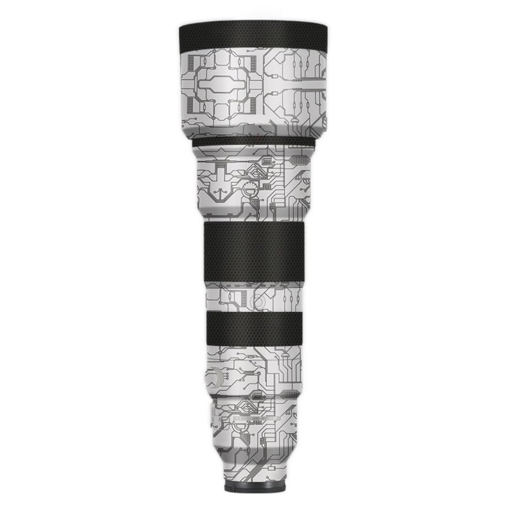Camera Lens Skin Anti-Scratch Sticker for Sony FE 400-800mm F6.3-8 G Coat Vinyl Protective Film Decals 400-800 6.3-8(Circuit White)
