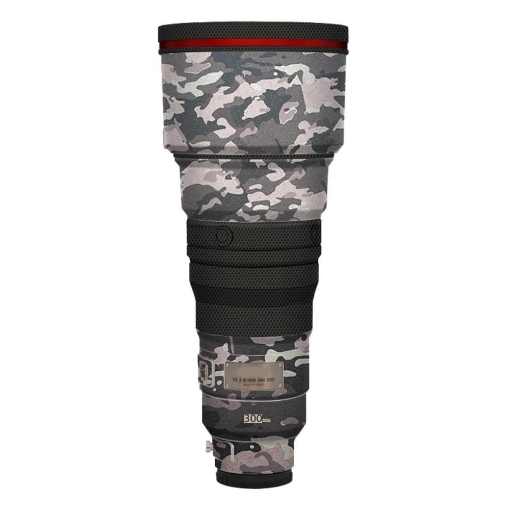 Camera Lens Sticker Coat Wrap Protective Film Body Protector Decal Skin for Sony FE 300mm F2.8 GM OSS 300 F2.8(Field Camouflage)