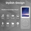 Tengsen Mp3 Player with Bluetooth,Music Player,Fm Radio,Video,Recording,Photo View,E-Book,HiFi Sound,Long Time Play,1.8" HD Screen Portable Mp3 Player with Sd Card Slot(Grey 32GB) view 3