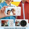 PUSOKEI 5K Digital Camera, Dual Screen Vlogging Camera with 18x Optical Zoom & Webcam, Built in Flash Auto Focus for Content Creators, Travel, Photography (White) view 4