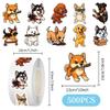 1000 Pcs Dogs Stickers Bulk 2 Roll 1 Inch,Funny Puppy Pet Stickers for Boys Girls.Cute Animal Sticker Pack for Book Water Bottles Laptop view 2