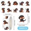 1000 Pcs Dogs Stickers Bulk 2 Roll 1 Inch,Funny Puppy Pet Stickers for Boys Girls.Cute Animal Sticker Pack for Book Water Bottles Laptop view 3