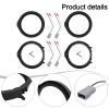 Car Audio Upgrade Kit 6.5" Speaker Adapter Plates with Wiring Harness for Honda Models 2006-2017 Direct Fit Black ABS Plastic Quick Installation view 3