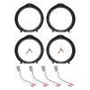 Car Audio Upgrade Kit 6.5" Speaker Adapter Plates with Wiring Harness for Honda Models 2006-2017 Direct Fit Black ABS Plastic Quick Installation view 4