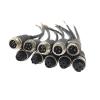10Pcs M12 2 3 4 5 6 Pin Aviation Signal Cable GX12 Male/Female Wire Plug for Car Camera/DVR Video &M>oni>tor & Subwoofer(5Male 5Female,20CM,3Pin) view 1