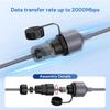AoQhir Ethernet Adapter RJ45 Coupler  Gigabit Waterproof Network Cable Connector, IP68 Rated, Compatible with Starlink V3 Communication Cables view 3