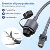 AoQhir Ethernet Adapter RJ45 Coupler  Gigabit Waterproof Network Cable Connector, IP68 Rated, Compatible with Starlink V3 Communication Cables view 4