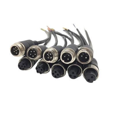 10Pcs M12 2 3 4 5 6 Pin Aviation Signal Cable GX12 Male/Female Wire Plug for Car Camera/DVR Video &M>oni>tor & Subwoofer(Male,2Meter,6Pin)