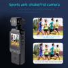 Serounder 1080P Body Camera Vlog Camcorder, Audio Cam Multi Axis Stabilization 270 Degree and 180 Degree Lens Rotation with 1.53 Inch Screen for Work, Travel, Pet Walking view 4